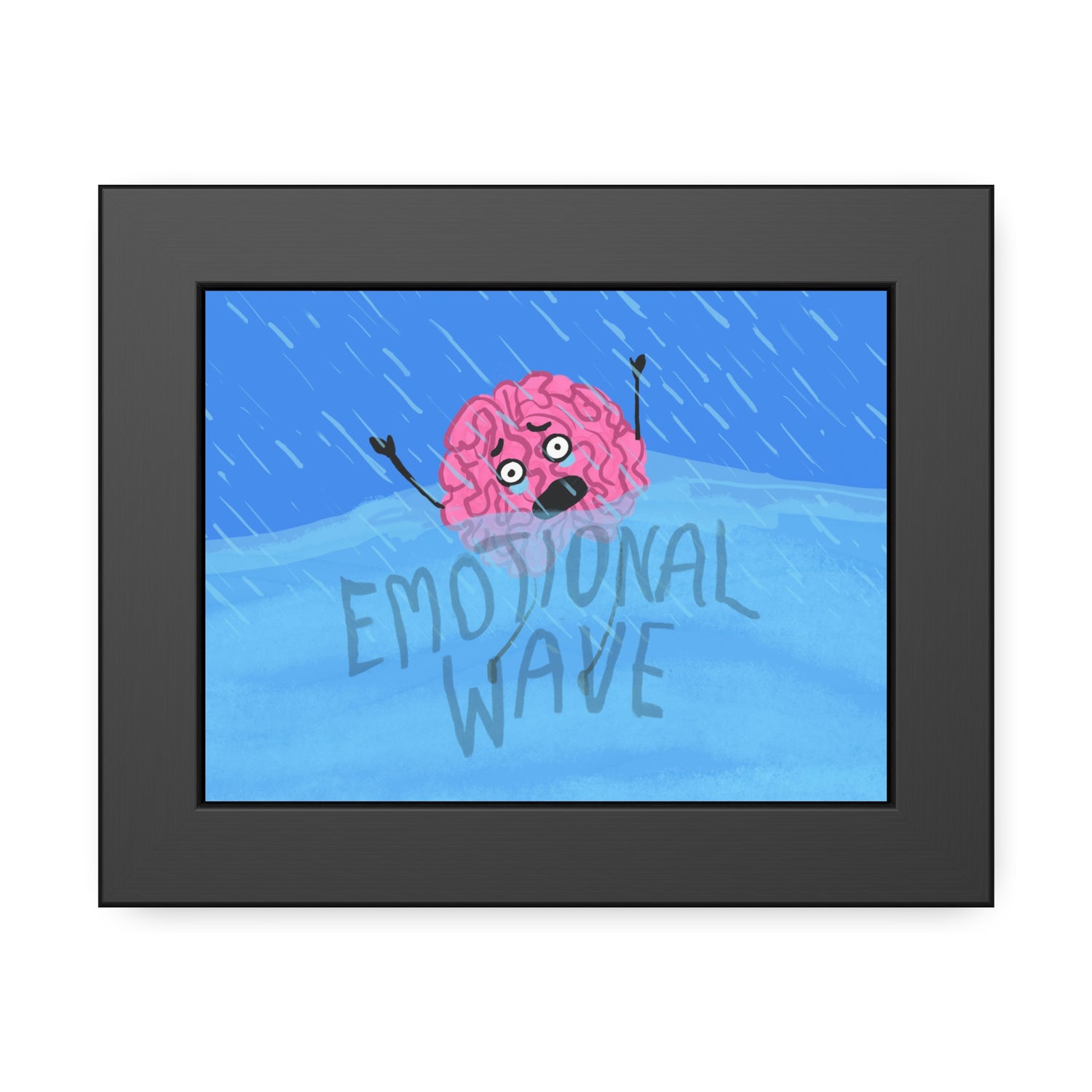 Brainy (Emotional Wave) Framed Paper Poster