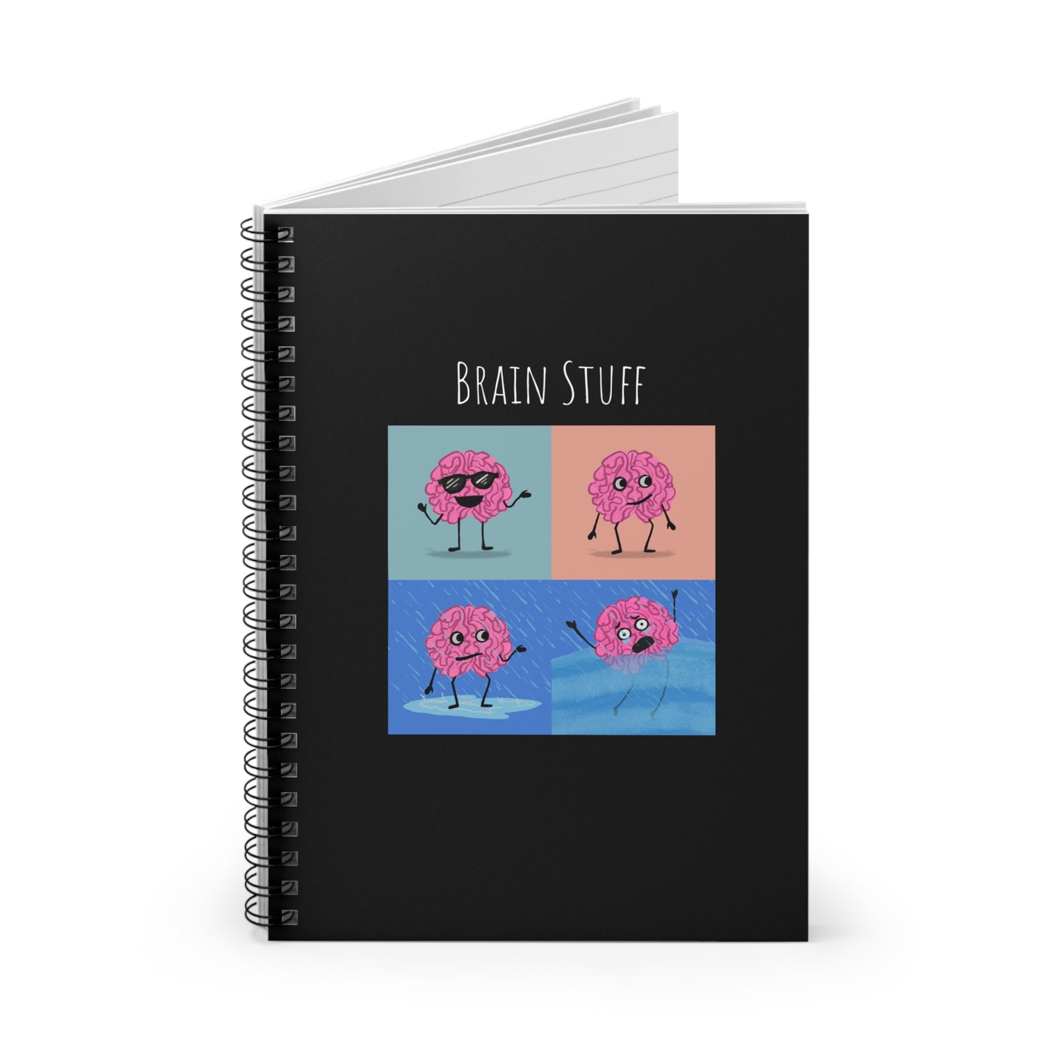 Brainy Spiral Notebook - Ruled Line
