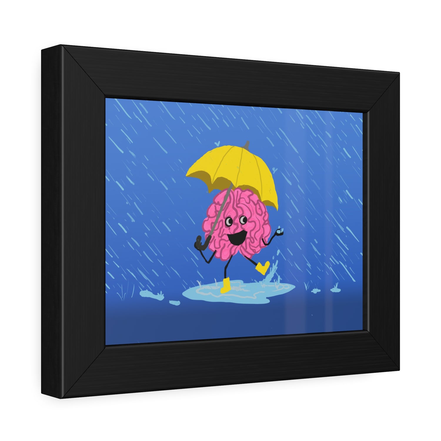 Brainy (Dancing in the Rain) Framed Paper Poster