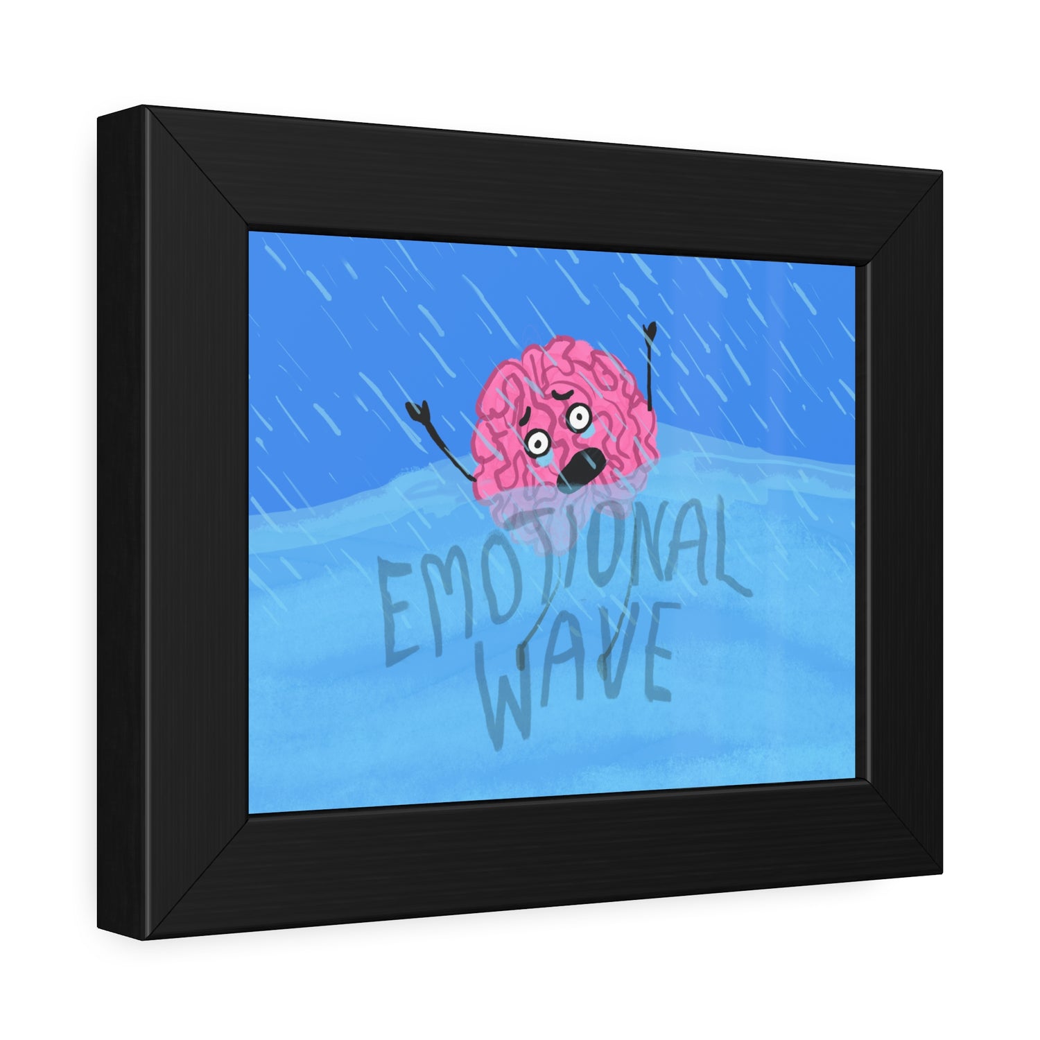 Brainy (Emotional Wave) Framed Paper Poster