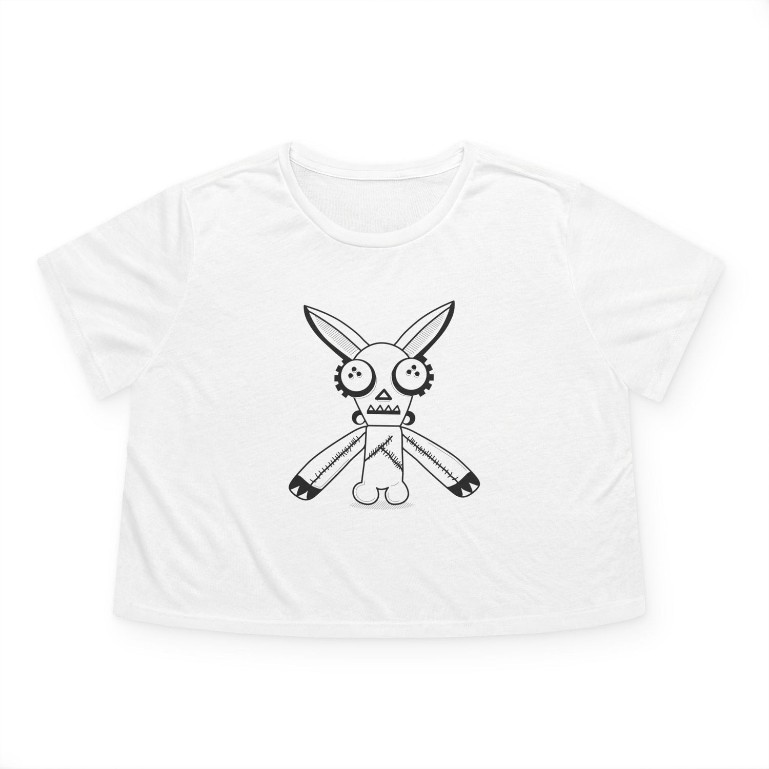 Undead Robot Bunny Cropped Tee