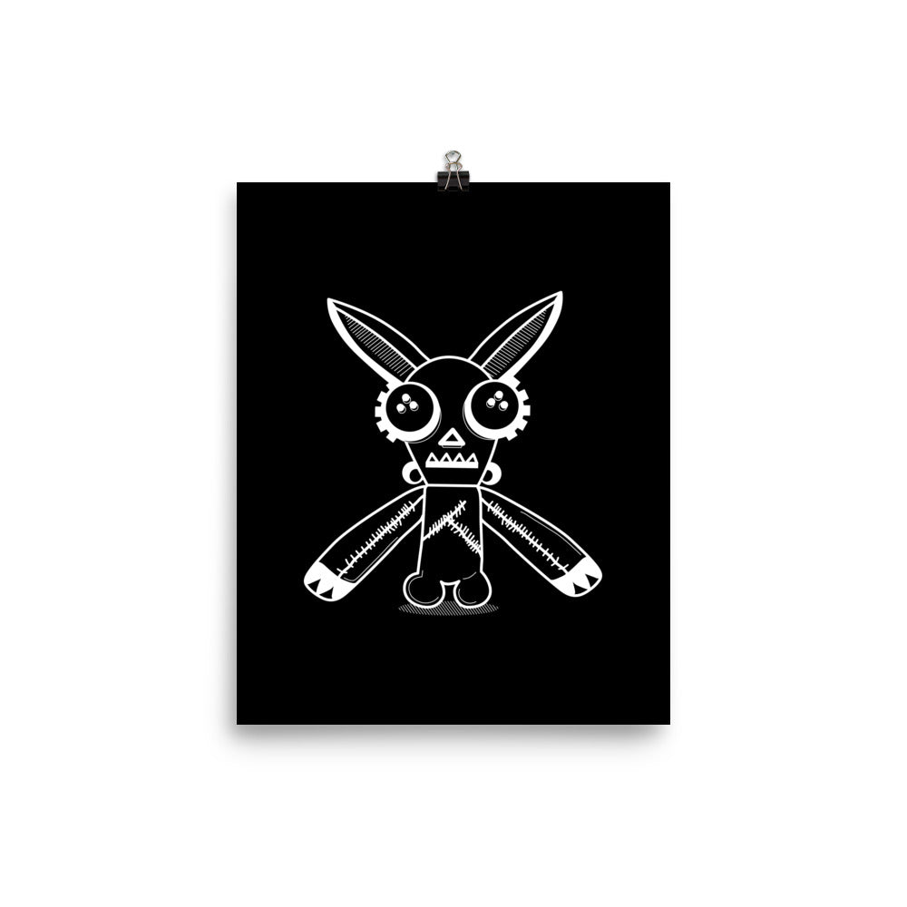 Undead Robot Bunny Print